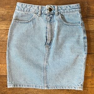 XS AMERICAN APPAREL DENIM SKIRT